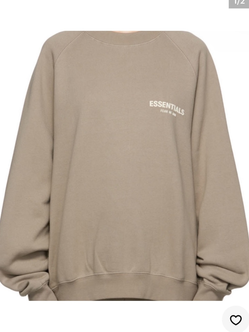 Essentials Men's Crewneck Sweatshirt in Brown